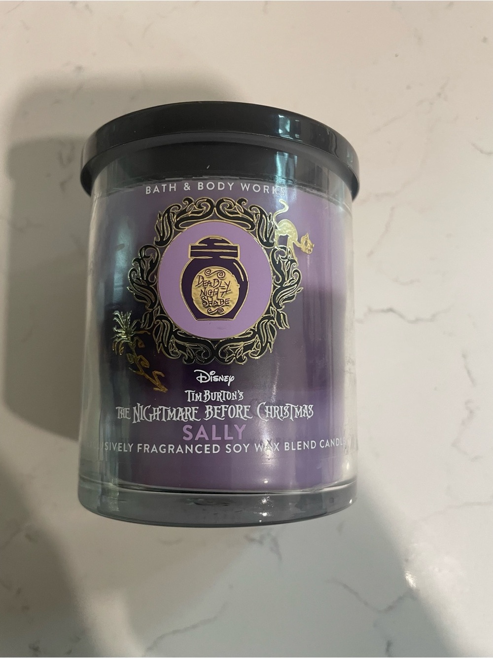 Bath & Body Works Disney Nightmare Before Christmas Sally Single 8oz Candle New